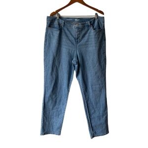 Style & Co Women's Straight Leg Jeans Blue Size 18 5-Pocket Design​